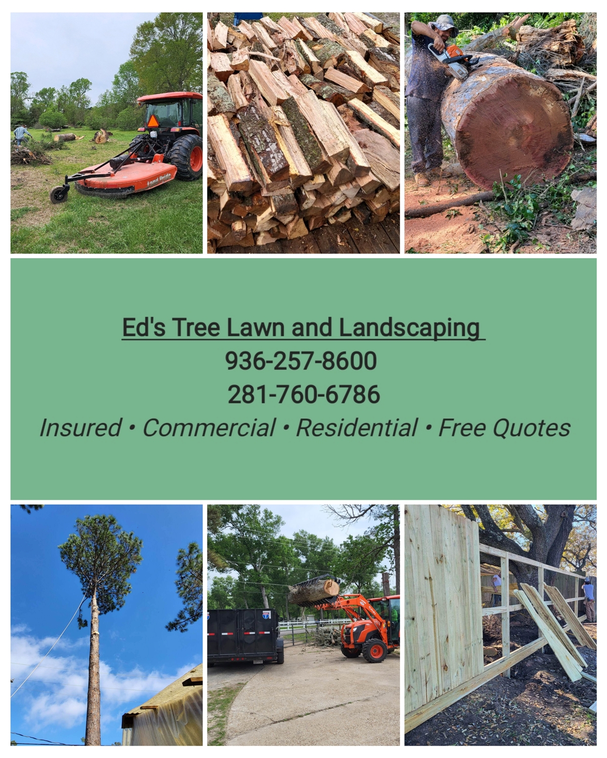 Free quotes on tree, lawn and landscaping service