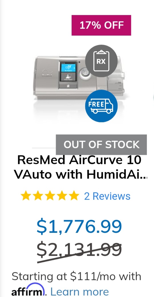 CPAP Resmed AirCurve10
