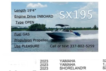 2023 Yamaha SX 195