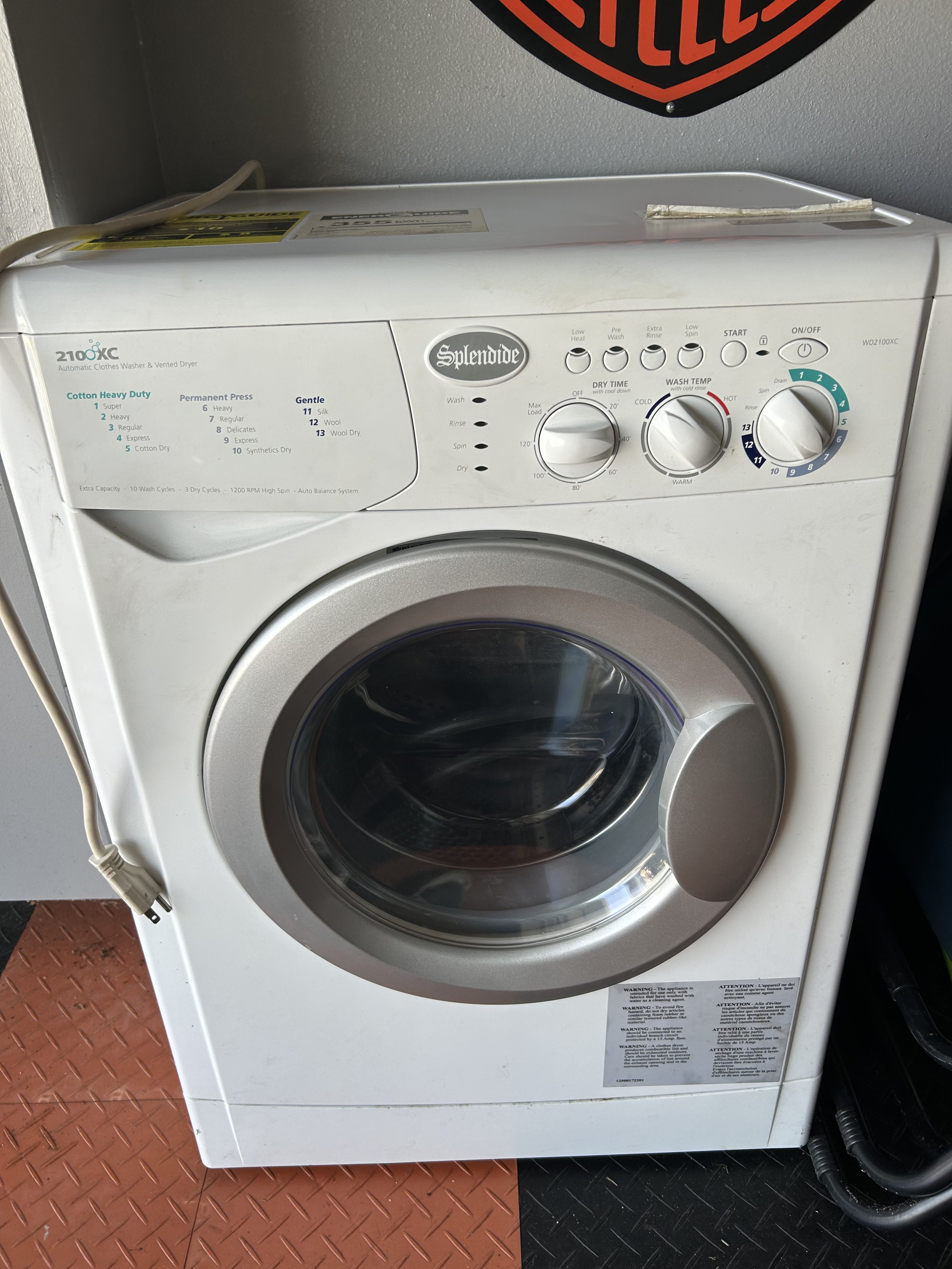 Splendide RV Washer/Dryer Combo