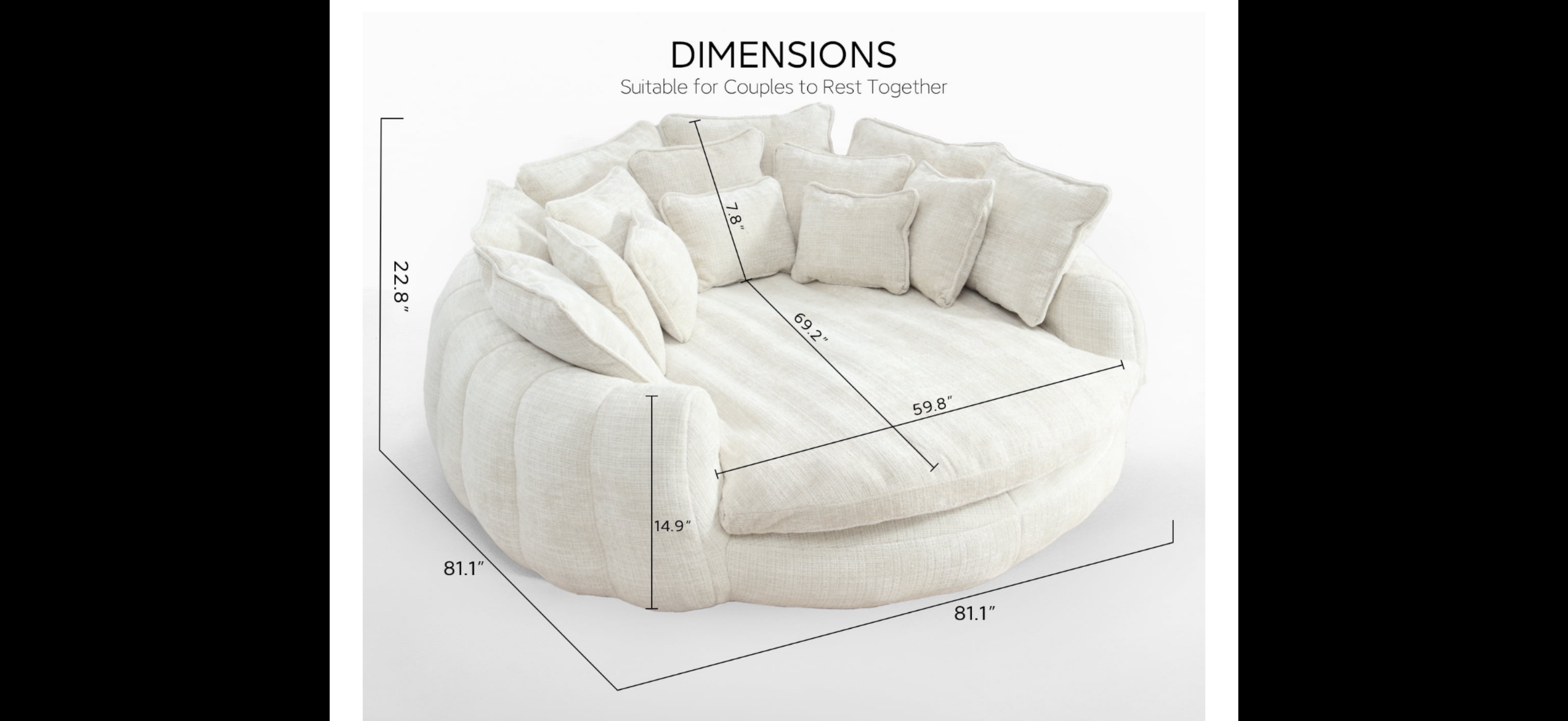 Oversized lounger